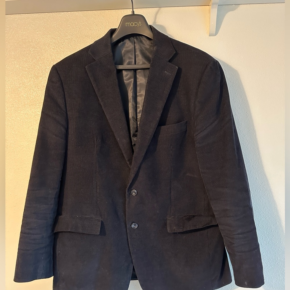 Michael Kors Corduroy Style Blazer Black